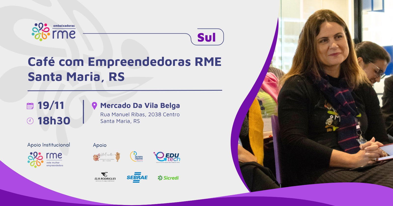 Cafe Com Empreendedoras Rme Santa Maria Rs