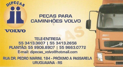 DIPEÇAS LTDA PEÇAS PARA CAMINHÕES VOLVO  Uruguaiana RS